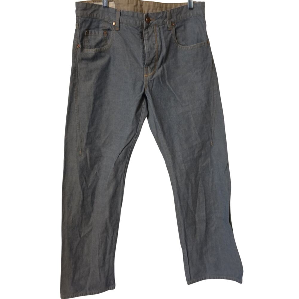 Oakley Jeans Men’s 34x32 Loose Fit Low Rise Boot Cut Button Fly Denim Washed NEW